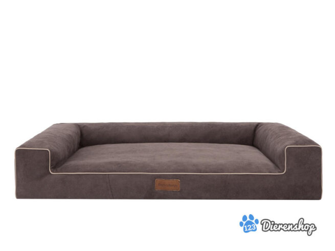 Hondenmand Lounge Bed Indira Cordu Bruin ( meubelstof )