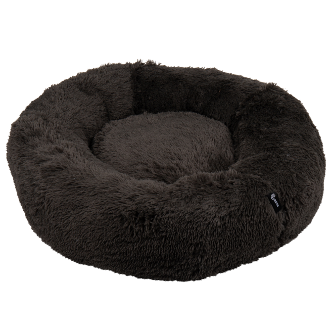 Hondenmand Fuzz Donut Donkergrijs 100cm