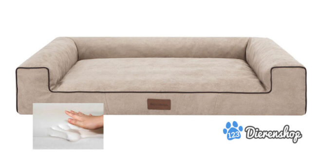Orthopedische hondenmand Lounge bed Cordu beige 100cm
