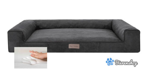 Orthopedische hondenmand Lounge Bed Cordu Antraciet 120cm