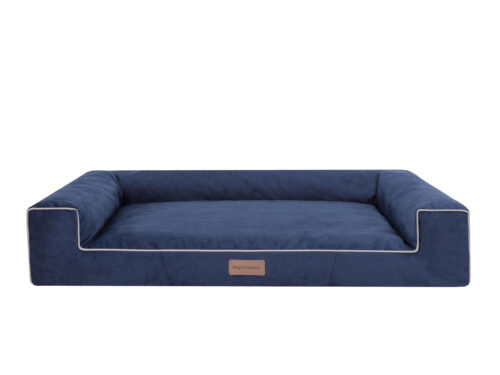 Dog's Lifestyle Hondenmand Lounge Bed Velvet Blauw
