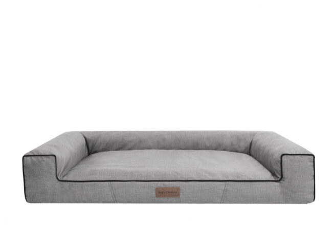 Hondenmand Lounge Bed Velvet Grijs 120cm