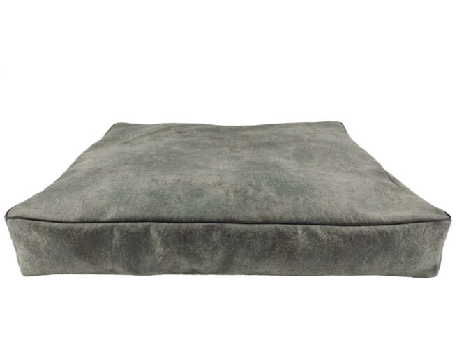Dog's Lifestyle hondenmand Vintage Lederlook Grijs
