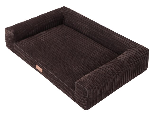 Hondenmand Lounge Bed Rib Bruin 100cm
