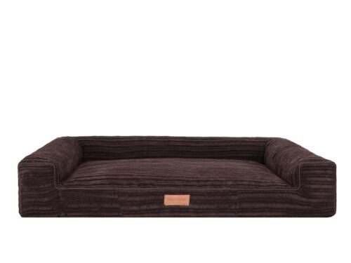 Hondenmand Lounge Bed Rib Bruin 100cm
