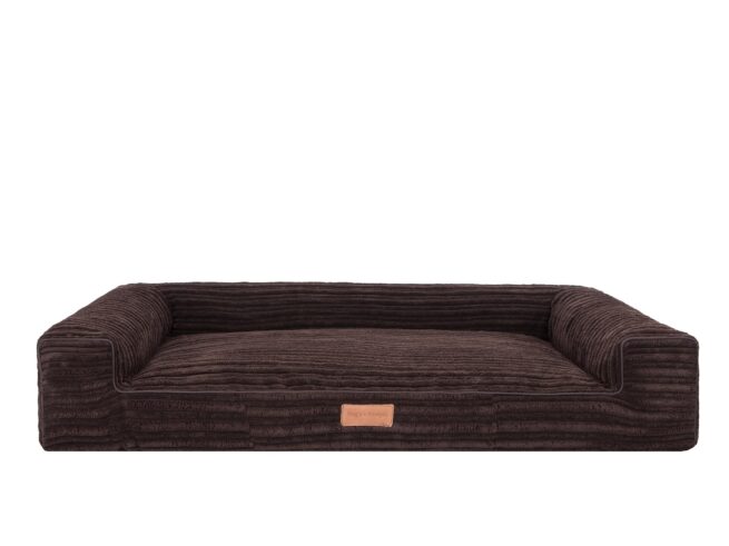 Hondenmand Lounge Bed Rib Bruin 100cm