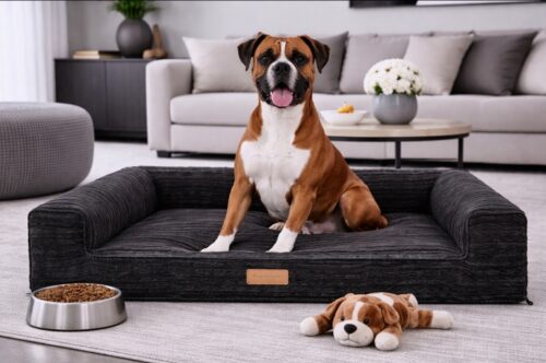 Dog's Lifestyle hondenmand Rib Zwart Orthopedisch