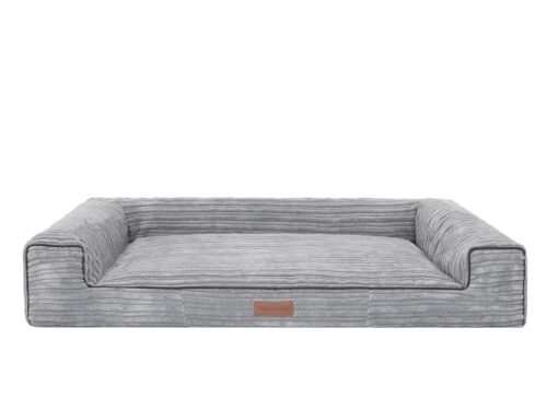 Hondenmand Lounge Bed Rib Grijs 100cm