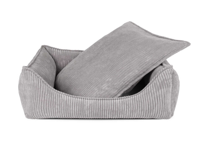 Hondenmand Ribbed Grijs ( meubelstof ) - Afbeelding 3