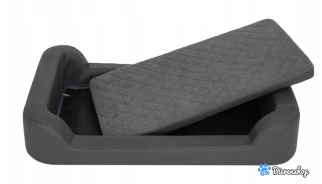 Dog's Lifestyle Dog’s Lifestyle hondenmand Premium Eco-Leder Antraciet