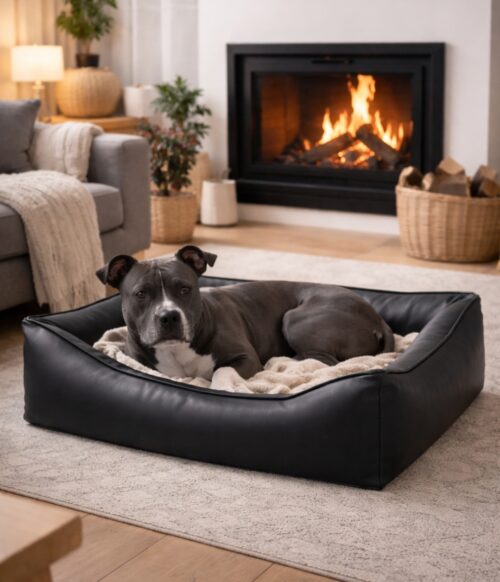 Merken Dog’s Lifestyle Orthopedische Hondenmand eco-leder Waterproof Zwart Dog's Lifestyle Orthopedische Hondenmand eco-leder Waterproof Zwart