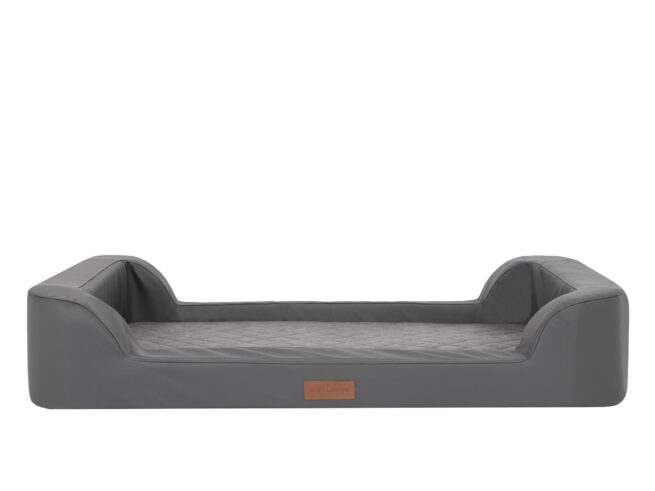 Dog's Lifestyle Dog’s Lifestyle hondenmand Premium Eco-Leder Antraciet
