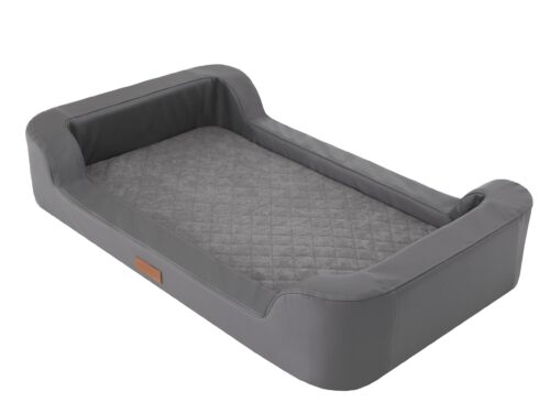 Merken Dog’s Lifestyle hondenmand Premium Eco-Leder Antraciet