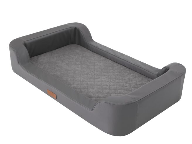Dog's Lifestyle Dog’s Lifestyle hondenmand Premium Eco-Leder Antraciet