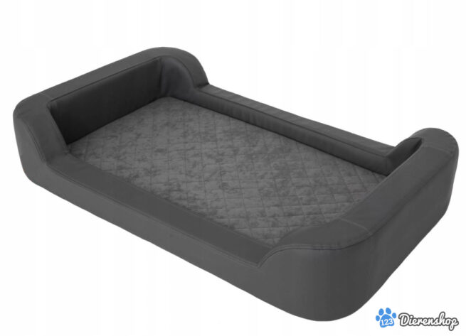 Dog's Lifestyle Dog’s Lifestyle hondenmand Premium Eco-Leder Antraciet