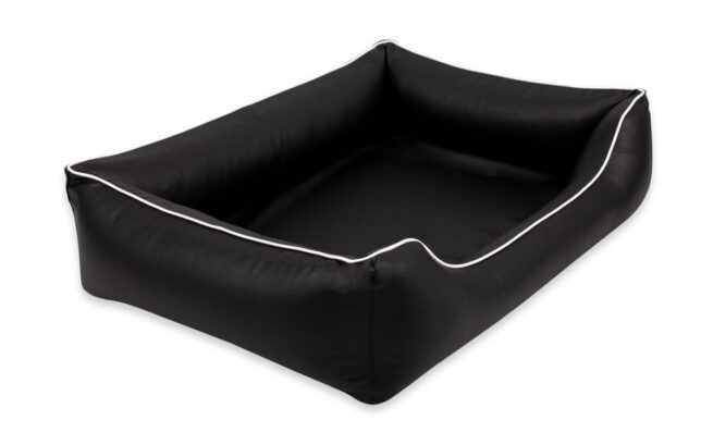 Dog's Lifestyle Dog’s Lifestyle Orthopedische hondenmand Eco-Leer Zwart-Crème 120cm