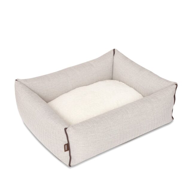 Kona Cave® Hondenmand Snuggle Cave Herringbone Crème - Afbeelding 5
