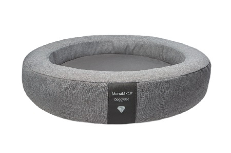 Integreren Portiek Slovenië Orthopedische hondenmand DoggyBed© Soft Style Rond Grijs 120cm -  123Hondenmand.nl