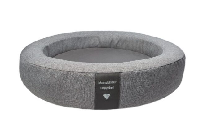 Orthopedische hondenmand DoggyBed© Soft Style Rond Grijs - Afbeelding 2