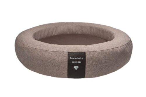 Orthopedische hondenmand DoggyBed© Soft Style Rond Bruin 120cm
