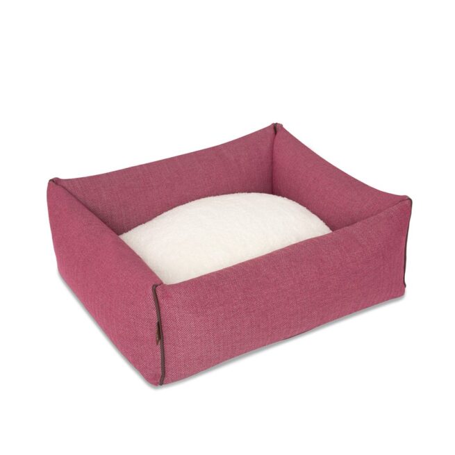 Kona Cave Hondenmand Snuggle Cave Herringbone Roze 65cm - Afbeelding 4