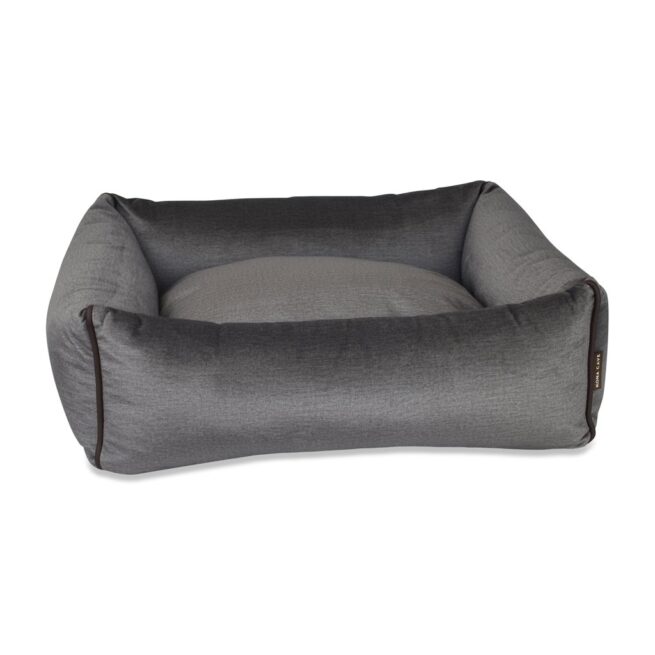 Hondenmand Kona Cave® Bolster Bed Velvet Antraciet - Afbeelding 2