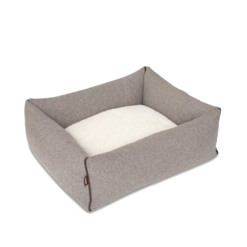 Hondenmand Kona Cave® Bolster Bed Flanell Grijs