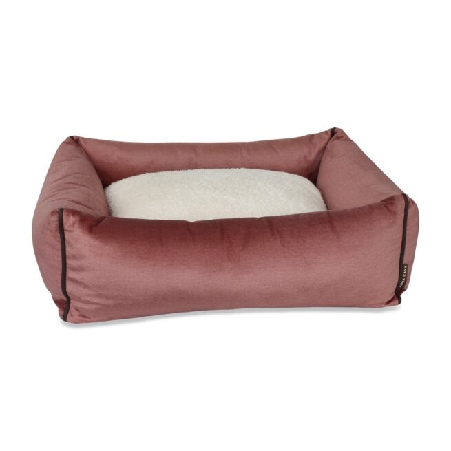 Hondenmand Kona Cave® Bolster Bed Velvet Roze 85cm