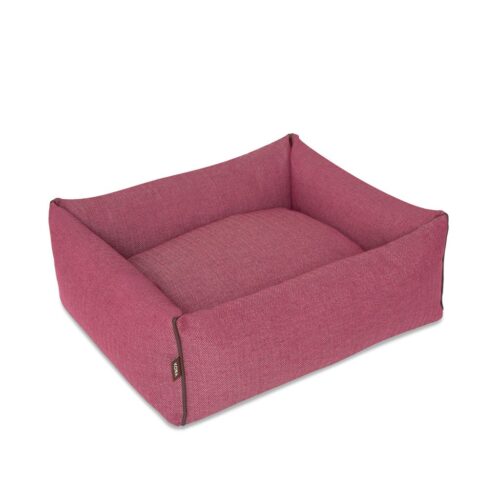 Hondenmand Kona Cave® Bolster Bed Herringbone Roze