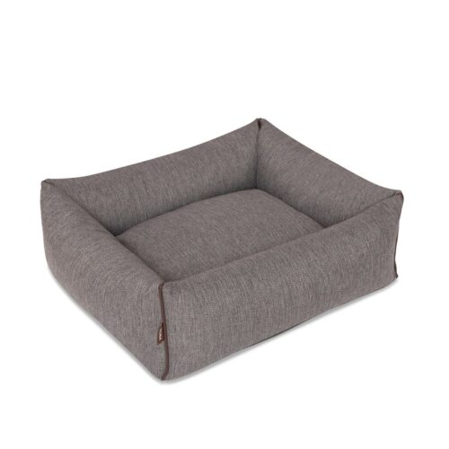 Hondenmand Kona Cave® Bolster Bed Herringbone Grijs
