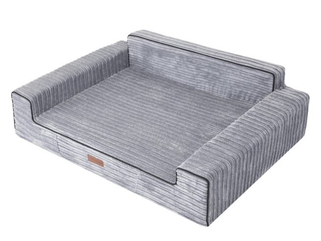 Dog's Lifestyle Hondensofa Elegance Rib Corduroy Grijs 100cm