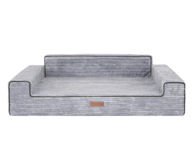 Dog's Lifestyle Hondensofa Elegance Rib Corduroy Grijs 100cm