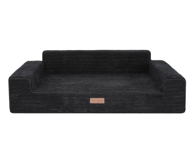 Dog's Lifestyle Hondensofa Elegance Rib Corduroy Zwart 100cm