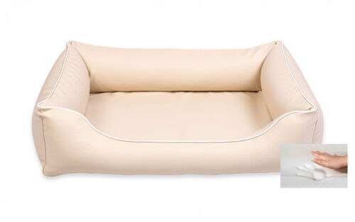Dog's Lifestyle Orthopedische hondenmand Eco-Leer Crème