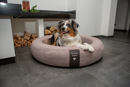 Orthopedische hondenmand DoggtBed© Soft Style Rond Bruin