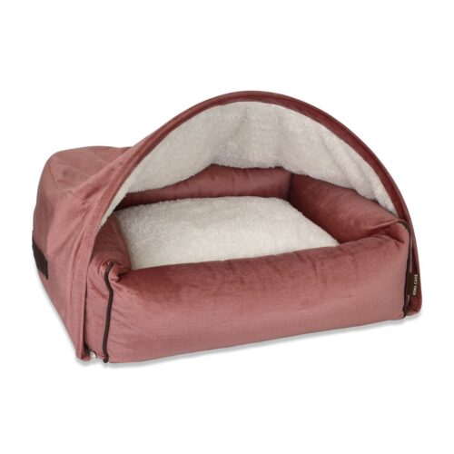 Kona Cave® Kona Cave® Hondenmand Snuggle Cave Velvet Zalmroze