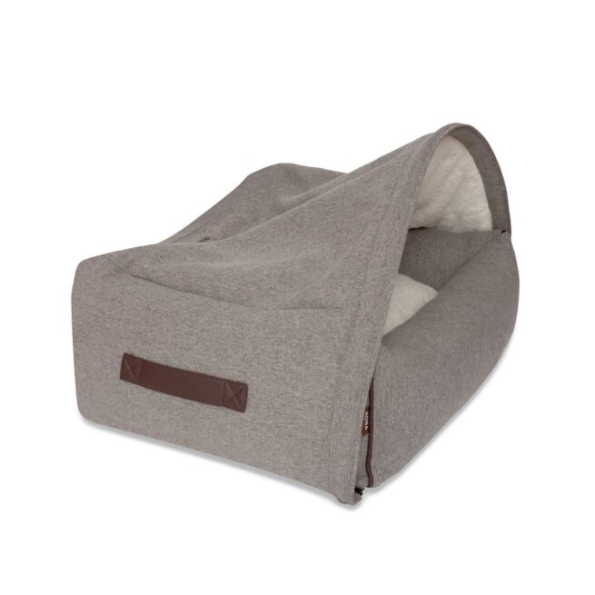 Kona Cave® Hondenmand Snuggle Cave Flannel Grijs - Afbeelding 2