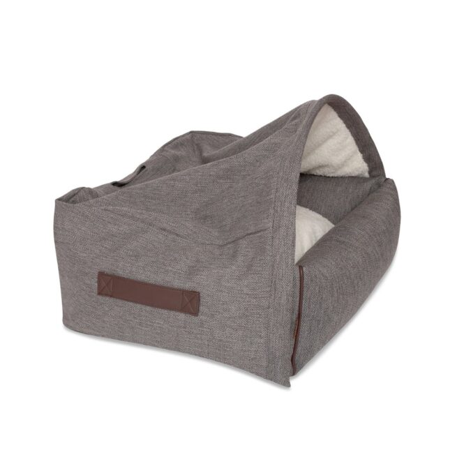 Kona Cave® Kona Cave® Hondenmand Snuggle Cave Herringbone Grijs