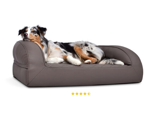 Hondenmand Lounge Deluxe Kunstleer Taupe