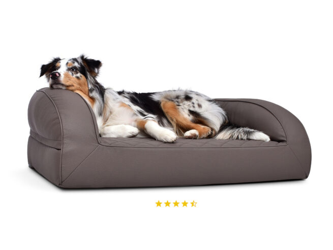 Hondenmand Lounge Deluxe Kunstleer Taupe