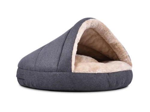 Hondenmand Snuggle Cave Antraciet-Beige