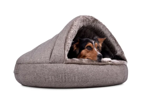 Hondenmand Snuggle Cave Comfort Deluxe Grijs-Beige