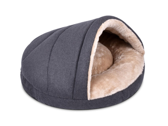 Hondenmand Snuggle Cave Antraciet-Beige - Afbeelding 2