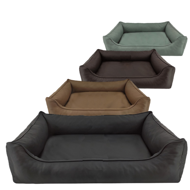 Dog's Lifestyle Hondenmand Superior Eco-Leder Antraciet