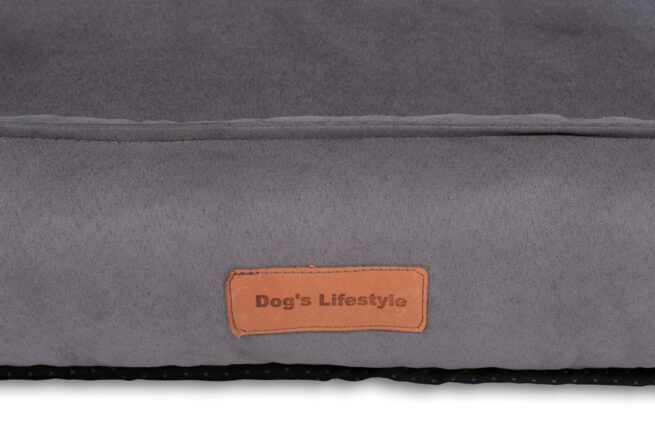 Dog's Lifestyle hondenmand Alcantara Grijs 90cm - Afbeelding 3
