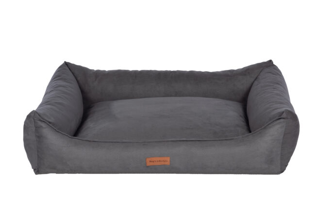 Dog's Lifestyle hondenmand Alcantara Grijs 90cm