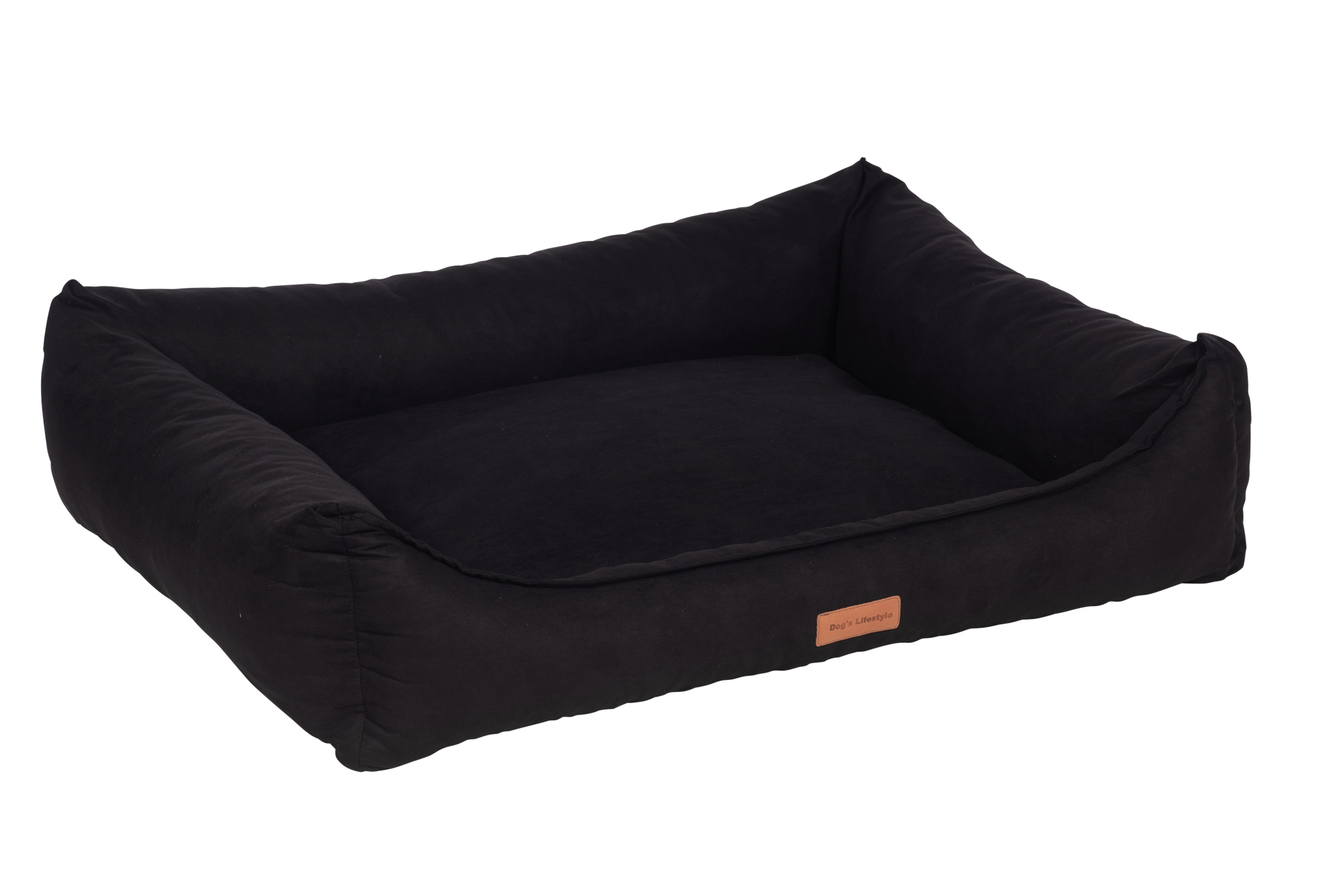 koppeling dodelijk verrader Dog's Lifestyle Hondenmand Alcantara Zwart 90cm - 123Hondenmand.nl