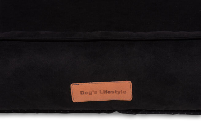 Dog's Lifestyle Hondenmand Alcantara Zwart 90cm - Afbeelding 3