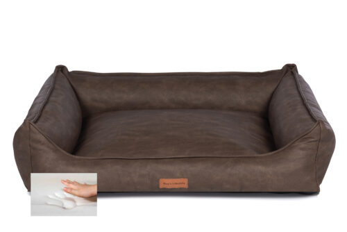 Orthopedische Hondenmand Structuro Cognac