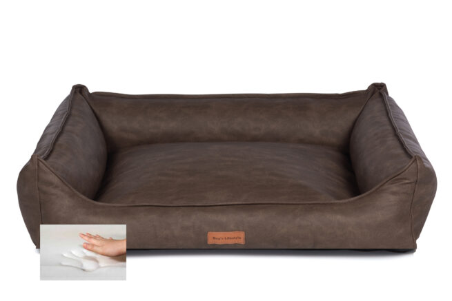Orthopedische Hondenmand Structuro Cognac 130cm